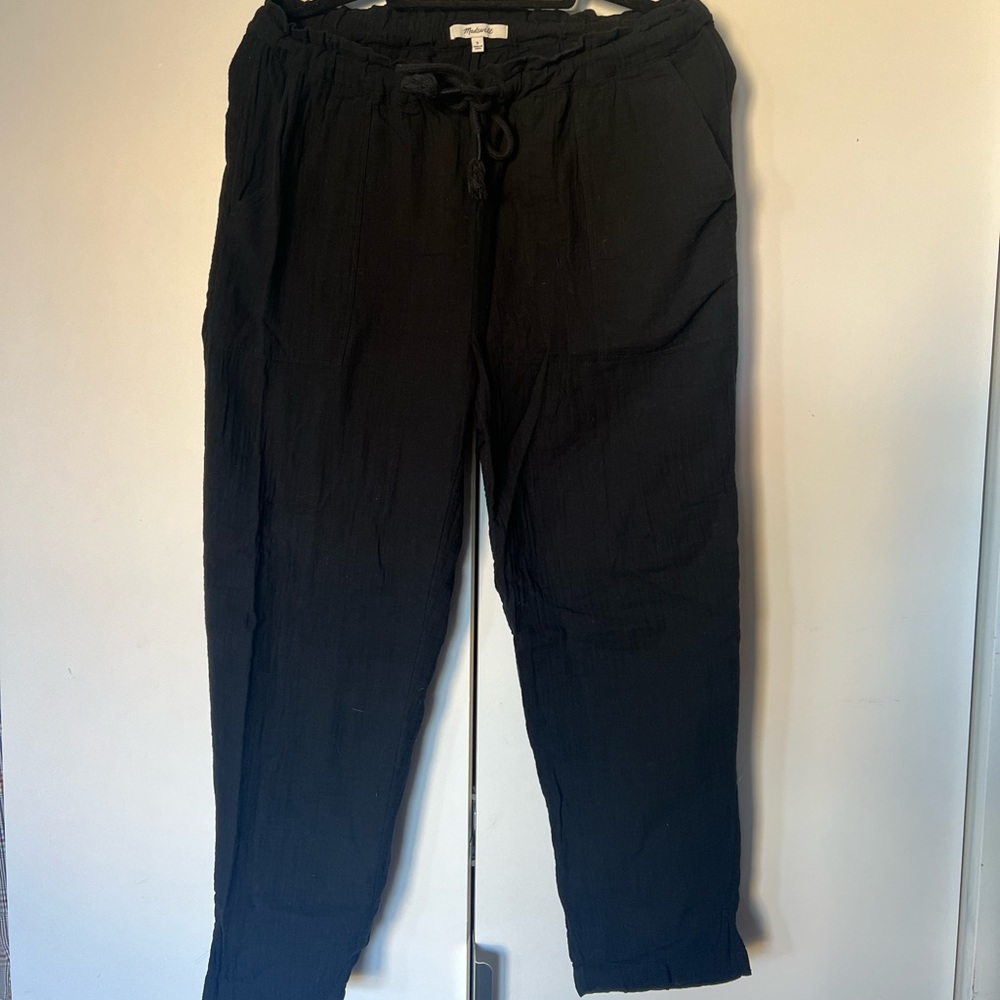 Madewell Women’s small navy/black linen pants
